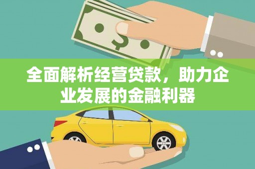 德惠全面解析经营贷款，助力企业发展的金融利器
