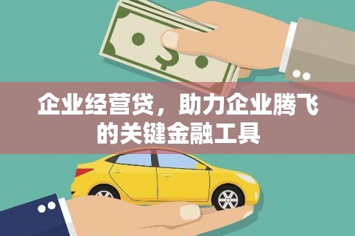 德惠企业经营贷，助力企业腾飞的关键金融工具
