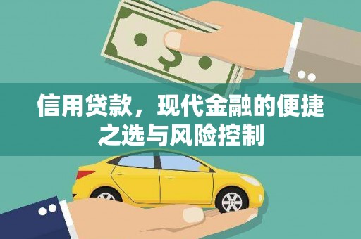 德惠信用贷款，现代金融的便捷之选与风险控制