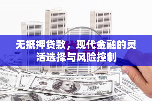 德惠无抵押贷款，现代金融的灵活选择与风险控制