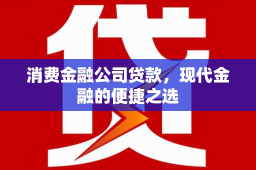 德惠消费金融公司贷款，现代金融的便捷之选