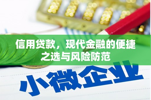 德惠信用贷款，现代金融的便捷之选与风险防范