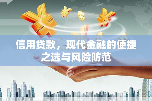德惠信用贷款，现代金融的便捷之选与风险防范