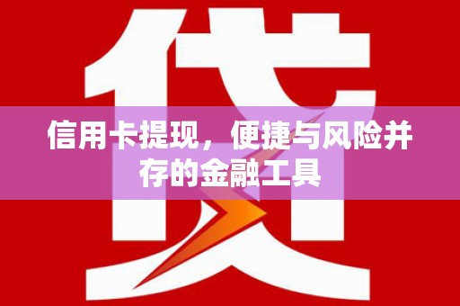 德惠信用卡提现，便捷与风险并存的金融工具