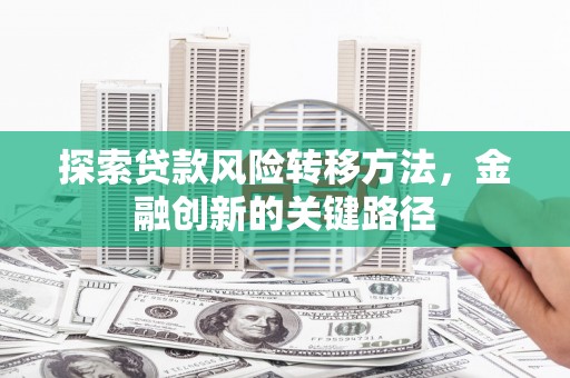 德惠探索贷款风险转移方法，金融创新的关键路径