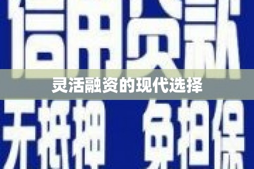 德惠灵活融资的现代选择